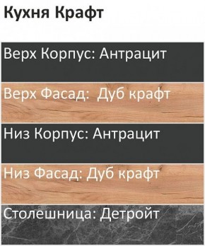 Кухонный гарнитур Крафт 2200 (Стол. 38мм) в Надыме - nadym.mebel24.online | фото 3