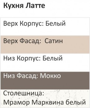 Кухонный гарнитур Латте 2000 (Стол. 26мм) в Надыме - nadym.mebel24.online | фото 3