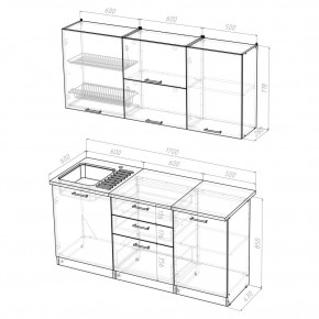 Кухонный гарнитур Лира Экстра 1700 в Надыме - nadym.mebel24.online | фото 4