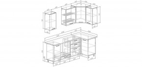 Кухонный гарнитур Меренга 2200*1000 (Стол. 26мм) в Надыме - nadym.mebel24.online | фото 2