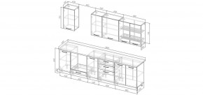 Кухонный гарнитур Санторини 2800 (Стол. 26мм) в Надыме - nadym.mebel24.online | фото 2