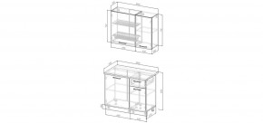 Кухонный гарнитур Смоки 1000 (Стол. 38мм) в Надыме - nadym.mebel24.online | фото 3