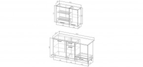 Кухонный гарнитур Старое Дерево 1600 (Стол. 38мм) в Надыме - nadym.mebel24.online | фото 2