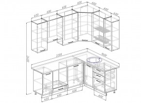 Кухонный гарнитур угловой Демо 2200х1600 (Стол. 26мм) в Надыме - nadym.mebel24.online | фото 2