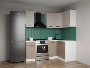 Кухонный гарнитур угловой Каппучино 2000*1200 (Стол. 38мм) в Надыме - nadym.mebel24.online | фото