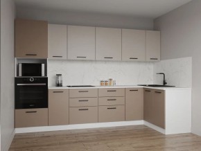 Кухонный гарнитур угловой Каппучино 3200*1400 (Стол.38мм) в Надыме - nadym.mebel24.online | фото