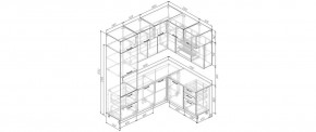 Кухонный гарнитур угловой Санторини 2200*1700 (Стол. 38мм) в Надыме - nadym.mebel24.online | фото 2