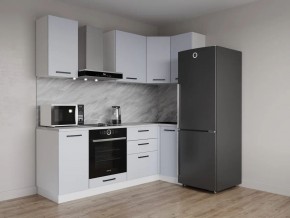 Кухонный гарнитур угловой Смоки 2200*1000 (Стол. 26мм) в Надыме - nadym.mebel24.online | фото