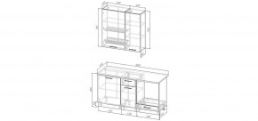 Кухонный гарнитур Умбра 1600 h950 (Стол. 38мм) в Надыме - nadym.mebel24.online | фото 2