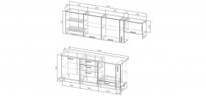 Кухонный гарнитур Умбра 2550 (Стол. 38мм) в Надыме - nadym.mebel24.online | фото 2