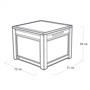 Квадратный сундук Cube Rattan 208 л в Надыме - nadym.mebel24.online | фото 5