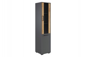ЛАЙТ 2 Стеллаж (графит) в Надыме - nadym.mebel24.online | фото