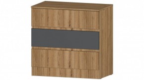 ЛЕНОРА Комод 3 ящика (графит) в Надыме - nadym.mebel24.online | фото