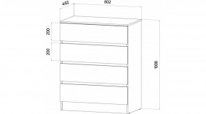 ЛЕНОРА Спальный гарнитур (модульный) графит в Надыме - nadym.mebel24.online | фото 3
