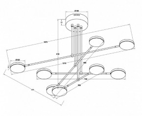 Люстра на штанге Maytoni Fad MOD070PL-L48W3K в Надыме - nadym.mebel24.online | фото 3