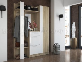 МАРТИНА Прихожая (модульная) белый/дуб сонома в Надыме - nadym.mebel24.online | фото