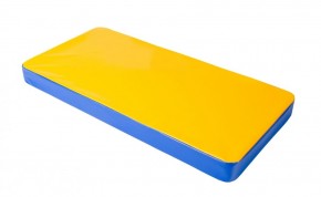 Мат гимнастический 1х0,5х0,08м цв. синий-желтый в Надыме - nadym.mebel24.online | фото 1