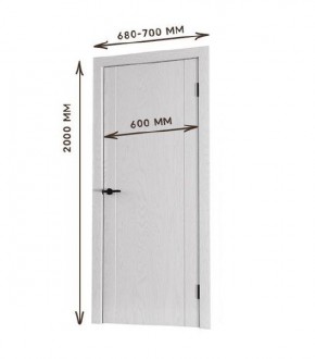 Межкомнатная дверь Bolivar Каньон браун (комплект) 600 в Надыме - nadym.mebel24.online | фото