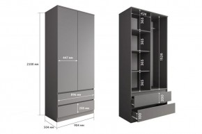 МОРИ МШ 900.2 Шкаф (графит) в Надыме - nadym.mebel24.online | фото 2
