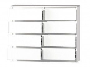 МС "Хилтон" Комод №3 1200 (8 ящ.) белый текстурный в Надыме - nadym.mebel24.online | фото 3