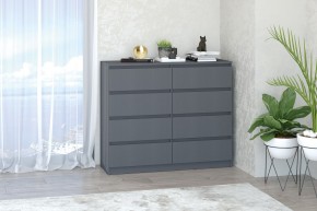 МС "Хилтон" Комод №3 1200 (8 ящ.) графит в Надыме - nadym.mebel24.online | фото