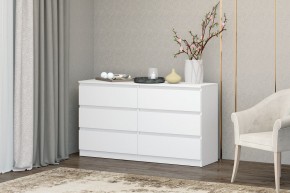 МС "Хилтон" Комод №5 1400 (6 ящ.) белый текстурный в Надыме - nadym.mebel24.online | фото