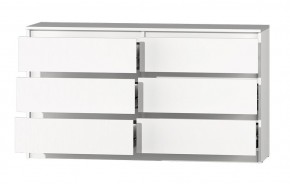 МС "Хилтон" Комод №5 1400 (6 ящ.) белый текстурный в Надыме - nadym.mebel24.online | фото 3