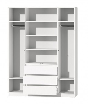 МС "Хилтон" Шкаф №1 1600 (Белый текстурный) в Надыме - nadym.mebel24.online | фото 3