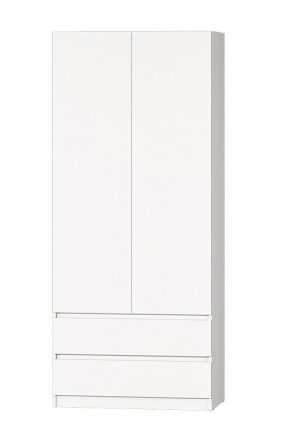 МС "Хилтон" Шкаф №3 900 (Белый текстурный) в Надыме - nadym.mebel24.online | фото 2