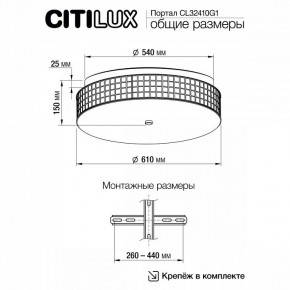 Накладной светильник Citilux Портал CL32410G1 в Надыме - nadym.mebel24.online | фото 11