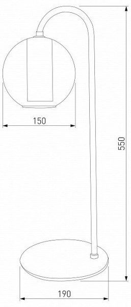 Настольная лампа декоративная Eurosvet Cobble 80508/1 дымчатый в Надыме - nadym.mebel24.online | фото 2