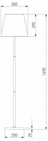 Настольная лампа декоративная Eurosvet Ozark 01156/1 латунь в Надыме - nadym.mebel24.online | фото 2