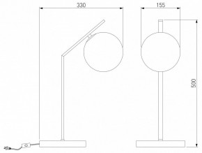 Настольная лампа декоративная Eurosvet Shape 01213/1 латунь в Надыме - nadym.mebel24.online | фото 3