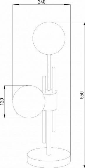 Настольная лампа декоративная Eurosvet Volver 01383/2 латунь в Надыме - nadym.mebel24.online | фото 4