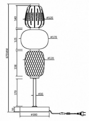 Настольная лампа декоративная Maytoni Pattern MOD267TL-L28CH3K в Надыме - nadym.mebel24.online | фото 4