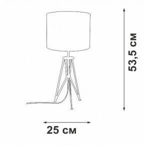 Настольная лампа декоративная Vitaluce V2834 V2834-1/1L в Надыме - nadym.mebel24.online | фото 2