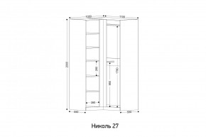 НИКОЛЬ 27 Шкаф угловой в Надыме - nadym.mebel24.online | фото 2