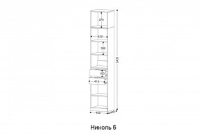 НИКОЛЬ 6 Пенал в Надыме - nadym.mebel24.online | фото 2