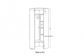 ОЛЬГА 9.2 Шкаф угловой с зеркалом в Надыме - nadym.mebel24.online | фото 2