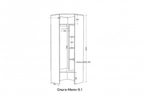 ОЛЬГА-МИЛК 9.1 Шкаф угловой без зеркала в Надыме - nadym.mebel24.online | фото 2