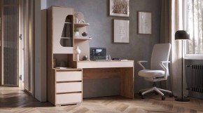 ПИФАГОР Стол компьютерный (дуб вотан/кашемир) в Надыме - nadym.mebel24.online | фото
