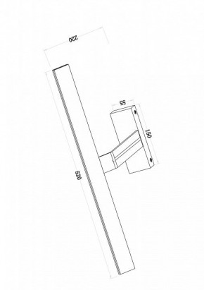 Подсветка для зеркала Maytoni Decart MIR010WL-L12W4K в Надыме - nadym.mebel24.online | фото 3