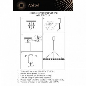 Подвесная люстра Aployt Rezeda APL.788.03.15 в Надыме - nadym.mebel24.online | фото 13