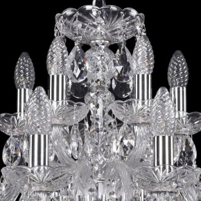 Подвесная люстра Bohemia Ivele Crystal 1402 1402/12+6/240/Ni в Надыме - nadym.mebel24.online | фото 4
