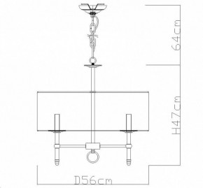 Подвесная люстра Divinare Candela 1162/01 LM-5 в Надыме - nadym.mebel24.online | фото 4