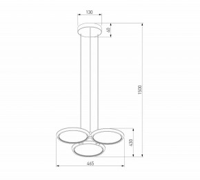 Подвесная люстра Eurosvet Crespella 90034/3 золото в Надыме - nadym.mebel24.online | фото 5