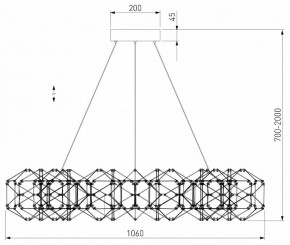 Подвесная люстра Eurosvet Uma 90369/15 медь в Надыме - nadym.mebel24.online | фото 4