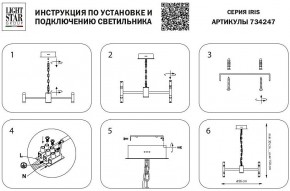 Подвесная люстра Lightstar Iris 734247 в Надыме - nadym.mebel24.online | фото 4