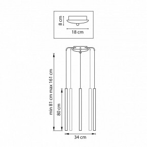 Подвесная люстра Lightstar Tubo L5T747433 в Надыме - nadym.mebel24.online | фото 3