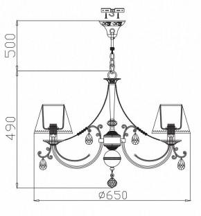 Подвесная люстра Maytoni Soffia RC093-PL-06-R в Надыме - nadym.mebel24.online | фото 4